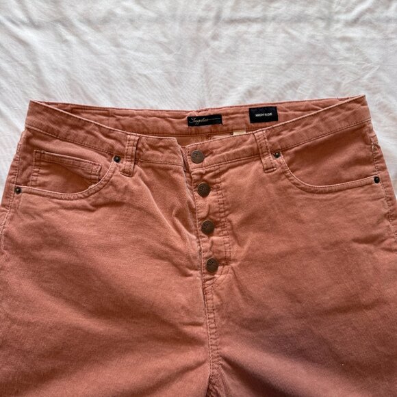 Supplies by Union Bay High Rise Corduroy Cropped Jeans Size 14 EUC - Picture 5 of 11